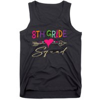 8Th Grade Squad Welcome Back To School Tank Top