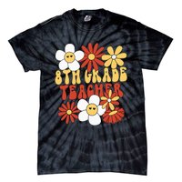 8th Grade Teacher Groovy Eighth Grade Teacher Tie-Dye T-Shirt