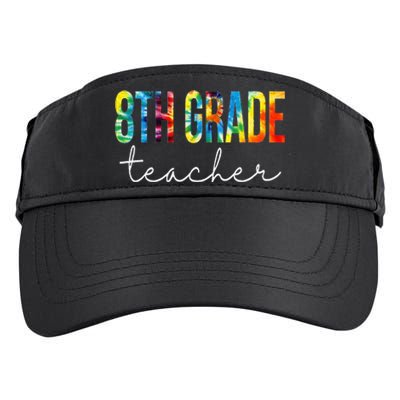 8th Grade Teacher Tie Dye Appreciation Day Back To School Adult Drive Performance Visor