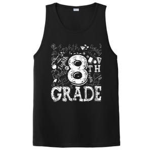 8th Grade Typography Team Teacher Back To School PosiCharge Competitor Tank