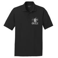 8th Grade Typography Team Teacher Back To School PosiCharge RacerMesh Polo