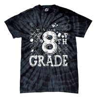 8th Grade Typography Team Teacher Back To School Tie-Dye T-Shirt