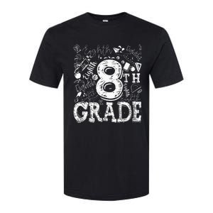 8th Grade Typography Team Teacher Back To School Softstyle CVC T-Shirt