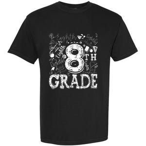 8th Grade Typography Team Teacher Back To School Garment-Dyed Heavyweight T-Shirt