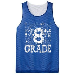 8th Grade Typography Team Teacher Back To School Mesh Reversible Basketball Jersey Tank