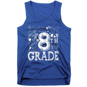 8th Grade Typography Team Teacher Back To School Tank Top