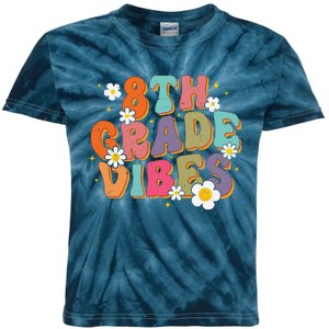 8th Grade Vibes Back To School Teacher First Day Of School Kids Tie-Dye T-Shirt