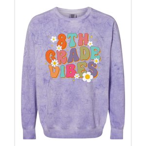 8th Grade Vibes Back To School Teacher First Day Of School Colorblast Crewneck Sweatshirt