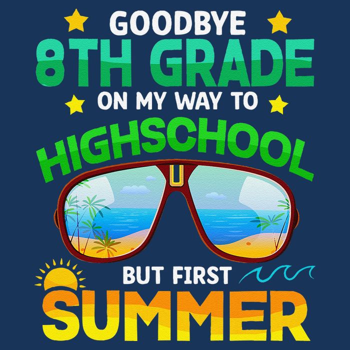 8th Grade Way To High School Grade First Summer Graduation Cooling Performance Crew T-Shirt