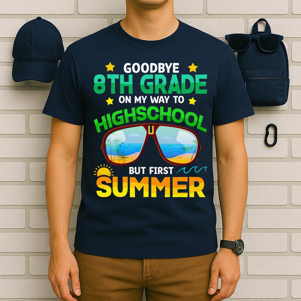 8th Grade Way To High School Grade First Summer Graduation T-Shirt
