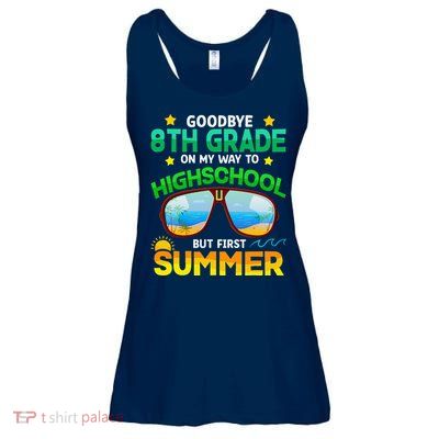 8th Grade Way To High School Grade First Summer Graduation Ladies Essential Flowy Tank