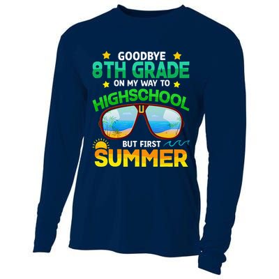 8th Grade Way To High School Grade First Summer Graduation Cooling Performance Long Sleeve Crew