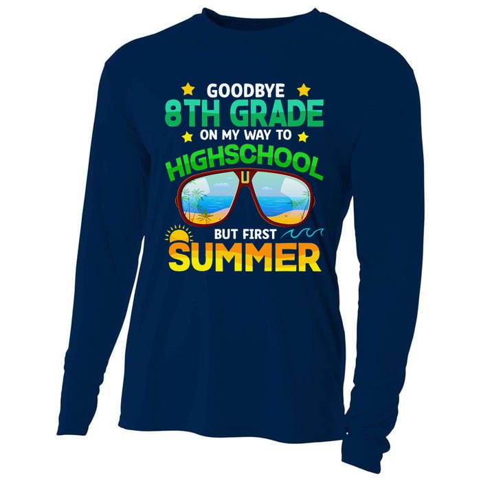 8th Grade Way To High School Grade First Summer Graduation Cooling Performance Long Sleeve Crew