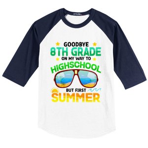 8th Grade Way To High School Grade First Summer Graduation Baseball Sleeve Shirt