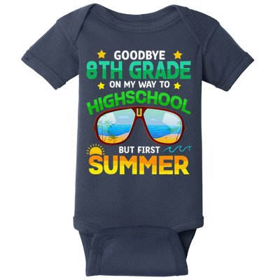 8th Grade Way To High School Grade First Summer Graduation Baby Bodysuit