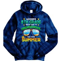 8th Grade Way To High School Grade First Summer Graduation Tie Dye Hoodie