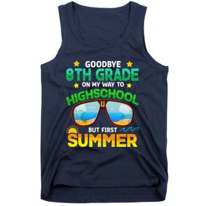 8th Grade Way To High School Grade First Summer Graduation Tank Top