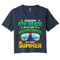 8th Grade Way To High School Grade First Summer Graduation Women's Crop Top Tee