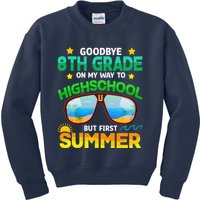 8th Grade Way To High School Grade First Summer Graduation Kids Sweatshirt