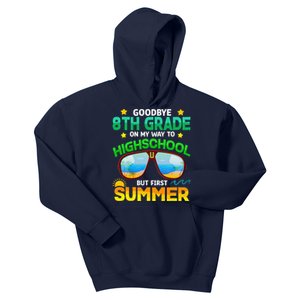 8th Grade Way To High School Grade First Summer Graduation Kids Hoodie