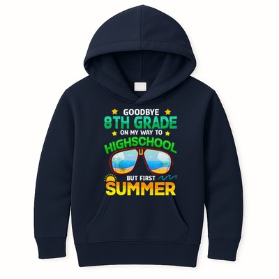 8th Grade Way To High School Grade First Summer Graduation Kids Hoodie