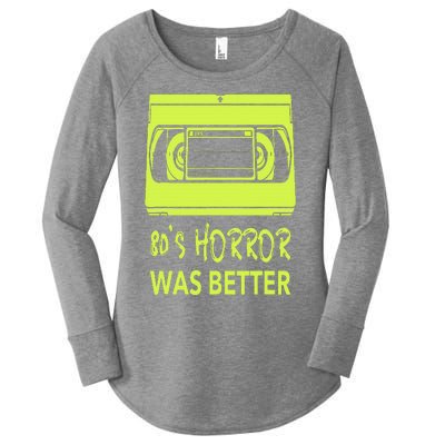 80s Horror Was Better  Funny 80's horror movie lovers Women's Perfect Tri Tunic Long Sleeve Shirt