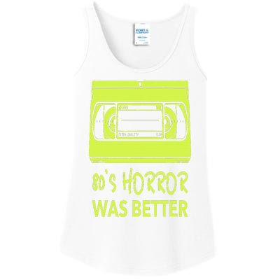 80s Horror Was Better  Funny 80's horror movie lovers Ladies Essential Tank