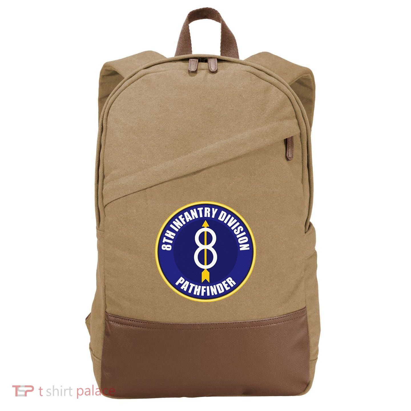 8th Infantry Division Cotton Canvas Backpack