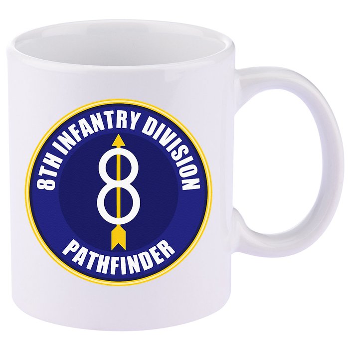 8th Infantry Division 11oz C Handle Ceramic Mug