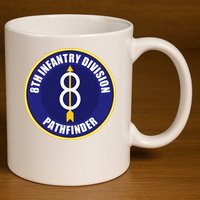 8th Infantry Division 11oz C Handle Ceramic Mug