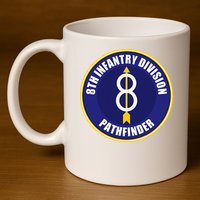 8th Infantry Division 11oz C Handle Ceramic Mug
