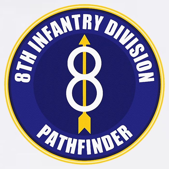 8th Infantry Division Flat Bill Trucker Hat
