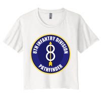 8th Infantry Division Women's Crop Top Tee