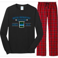 80th Infantry Division Veteran Military Father Day Christmas Long Sleeve Pajama Set