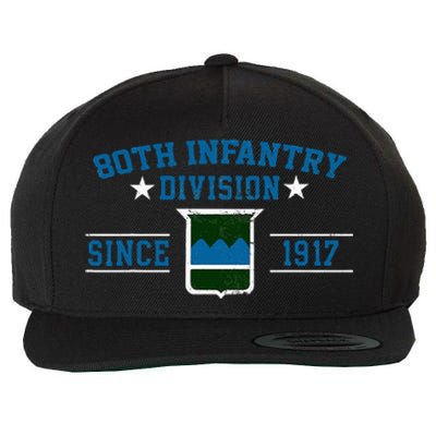 80th Infantry Division Veteran Military Father Day Christmas Wool Snapback Cap