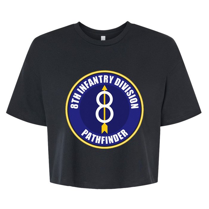 8th Infantry Division Bella+Canvas Jersey Crop Tee