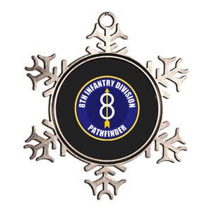 8th Infantry Division Metallic Star Ornament