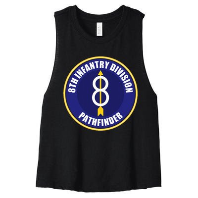 8th Infantry Division Women's Racerback Cropped Tank