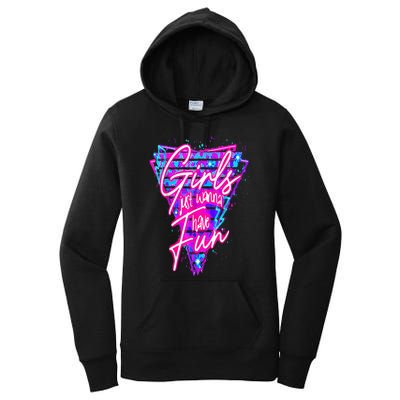 80s Just Wanna Have Fun Nostalgia 1980s Women's Pullover Hoodie