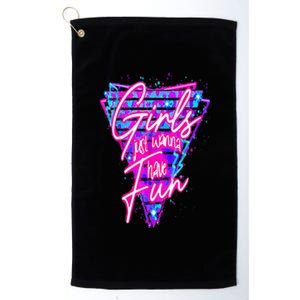 80s Just Wanna Have Fun Nostalgia 1980s Platinum Collection Golf Towel