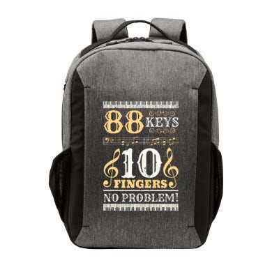 88 Keys 10 Fingers Piano Lover Players Funny Musical Pianist Vector Backpack