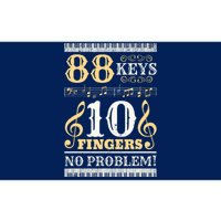 88 Keys 10 Fingers Piano Lover Players Funny Musical Pianist Bumper Sticker