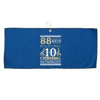 88 Keys 10 Fingers Piano Lover Players Funny Musical Pianist Large Microfiber Waffle Golf Towel