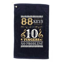 88 Keys 10 Fingers Piano Lover Players Funny Musical Pianist Platinum Collection Golf Towel