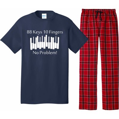 88 Keys 10 Fingers No Problem Piano Keyboard Gift Pajama Set