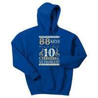 88 Keys 10 Fingers Piano Lover Players Gift Funny Musical Pianist Gift Kids Hoodie