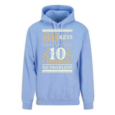 88 Keys 10 Fingers Piano Lover Players Gift Funny Musical Pianist Gift Unisex Surf Hoodie