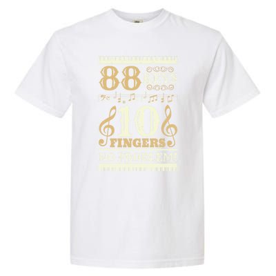 88 Keys 10 Fingers Piano Lover Players Gift Funny Musical Pianist Gift Garment-Dyed Heavyweight T-Shirt