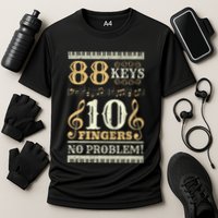 88 Keys 10 Fingers Piano Lover Players Cooling Performance Crew T-Shirt