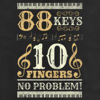 88 Keys 10 Fingers Piano Lover Players Adult Drive Performance Visor